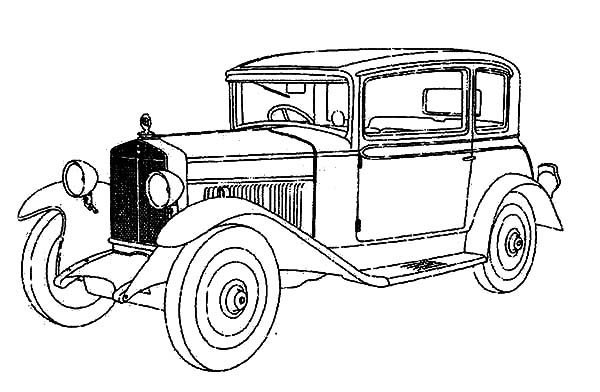High Value Classic Car Coloring Pages - NetArt