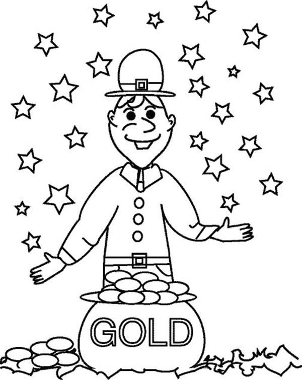 A Cheerful St Patricks Day Coloring Page