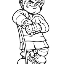 Best Hockey Player Coloring Page