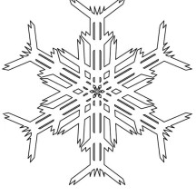 Creating Snowflakes Picture Coloring Page