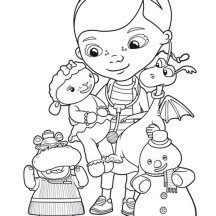 Doc McStuffins Like to Help in Doc McStuffins Coloring Page