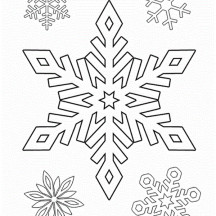 Drawing Snowflakes Coloring Page