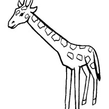 Female Giraffe Coloring Page