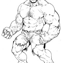 Hulk Ready to Fight Coloring Page