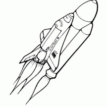 Nasa Spaceship Coloring Page