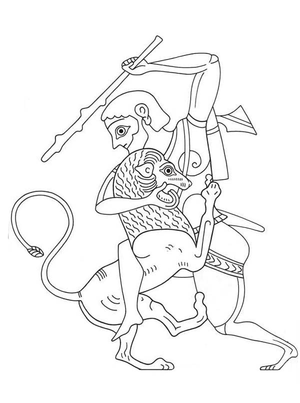 Picture of Greek Gods and Goddesses Coloring Page