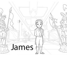 Prince James from Sofia The First Coloring Page