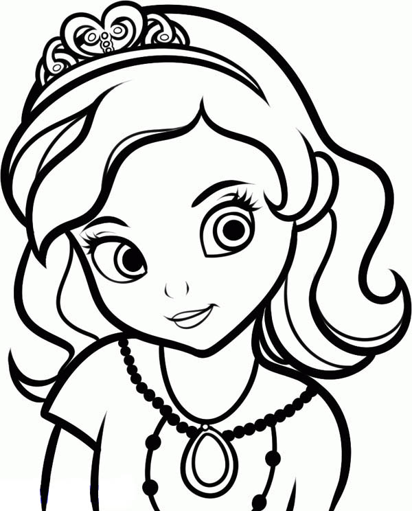 Princess Sofia the First Drawing Coloring Page NetArt