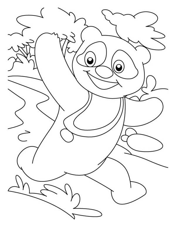 Raccoon Winning A Race Coloring Page