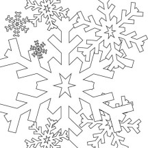Snowflakes Everywhere Coloring Page