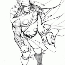 Thor Image Coloring Page