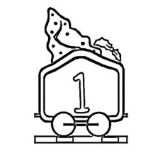 Train Number One Coloring Page