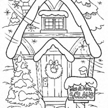 Amazing Gingerbread House Coloring Page