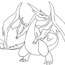 Charizard Coloring Page for Kids