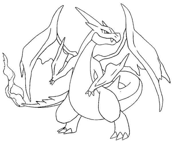 Charizard Coloring Page for Kids