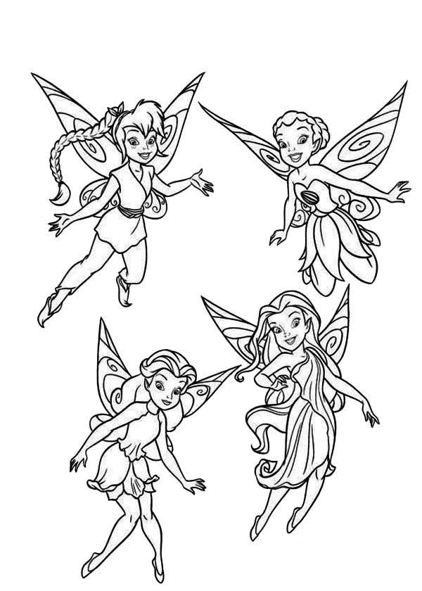 Download Disney Fairies Pixie Coloring Page - NetArt