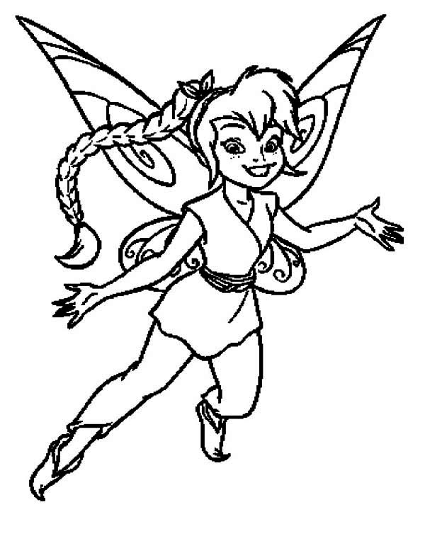 Fawn Flying in the Sky in Pixie Coloring Page