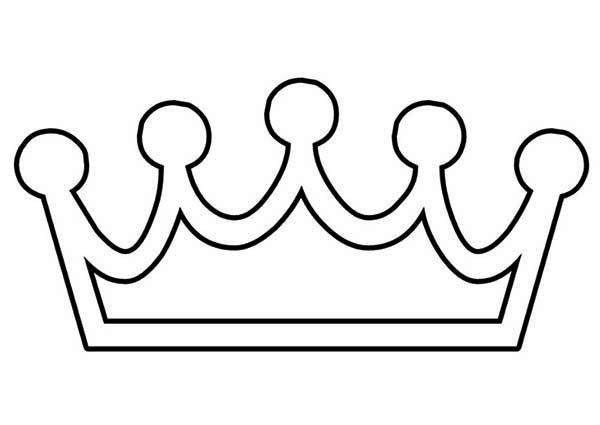 Hand Made Princess Crown Coloring Page
