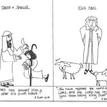 King Saul Rejected  the Word of the Lord God Coloring Page