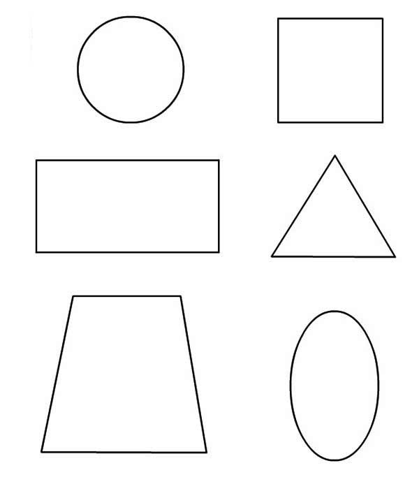 Learn to Draw Basic Shapes Coloring Page - NetArt