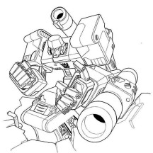 Megatron Losing the Battle Coloring Page