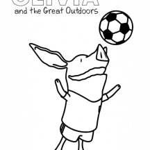Olivia the Pig and the Great Outdoors Coloring Page