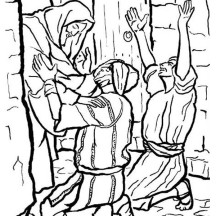 People Worship the Miracles of Jesus Coloring Page