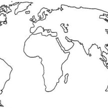 Perfect World Map Coloring Page