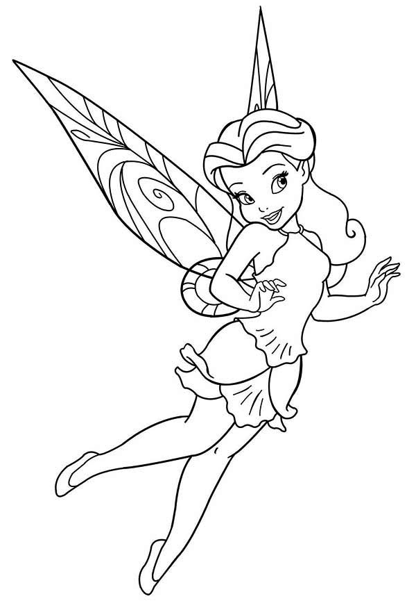 Picture of Fairy Rosetta in Pixie Coloring Page - NetArt