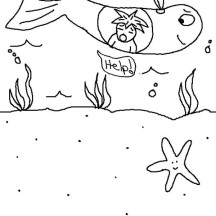 Picture of Jonah and the Whale Coloring Page
