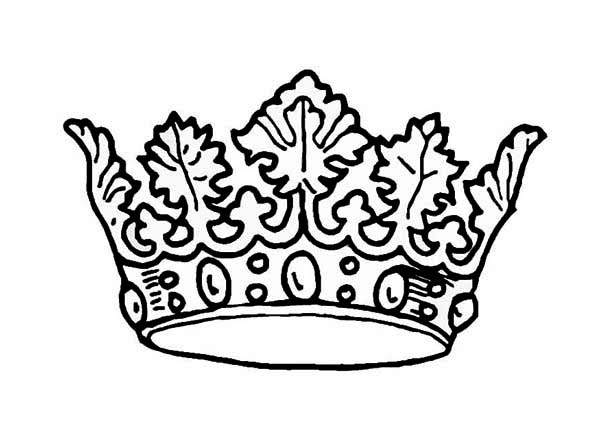 Picture of Princess Crown Coloring Page