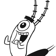 Plankton is so Excited Coloring Page