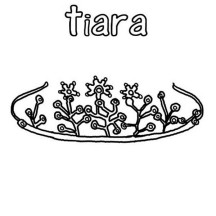 Princess Crown Collection Coloring Page