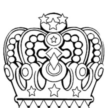 Princess Crown in Noble Family Coloring Page