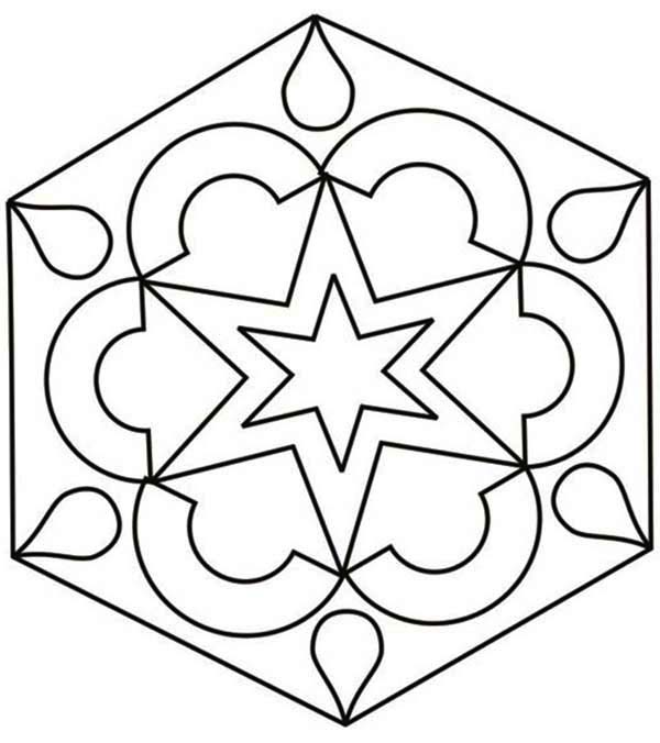 Rangoli for Festival of Light Coloring Page