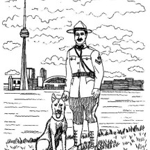 Seattle Police Officer Coloring Page