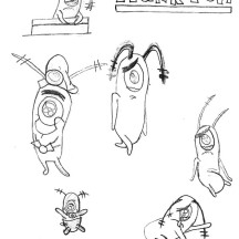 Sketches of Plankton Coloring Page