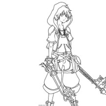 Sora Coloring Page for Kids