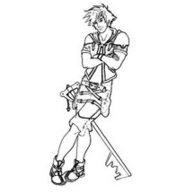 Sora Posing for Photo Coloring Page