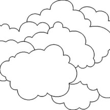 The Clouds is So Heavy Coloring Page