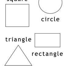 Type of Shapes for Education Coloring Page
