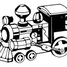 Amazing Model Steam Train Coloring Page