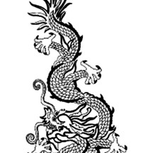 Dragon, a Popular Symbol of Ancient China Emperor Coloring Page