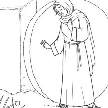 Jesus Christ Made it Possible in Jesus Resurrection Coloring Page