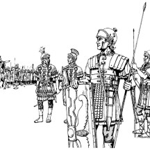 An Ancient Rome Army in the Battlefield Coloring Page