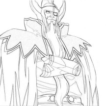 Amazing Drawing of Hades Coloring Page