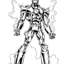 Bullet Proof Iron Man Coloring Page