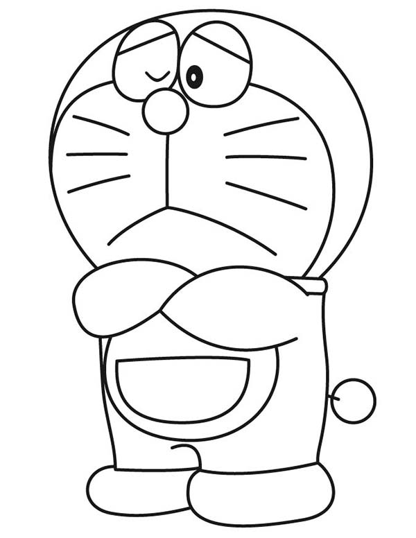 Confuse Doraemon Coloring Pages