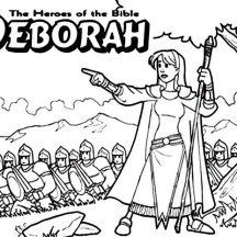 Deborah The Bible Heroes Coloring Page
