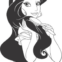 Disney Princess Jasmine Coloring Page